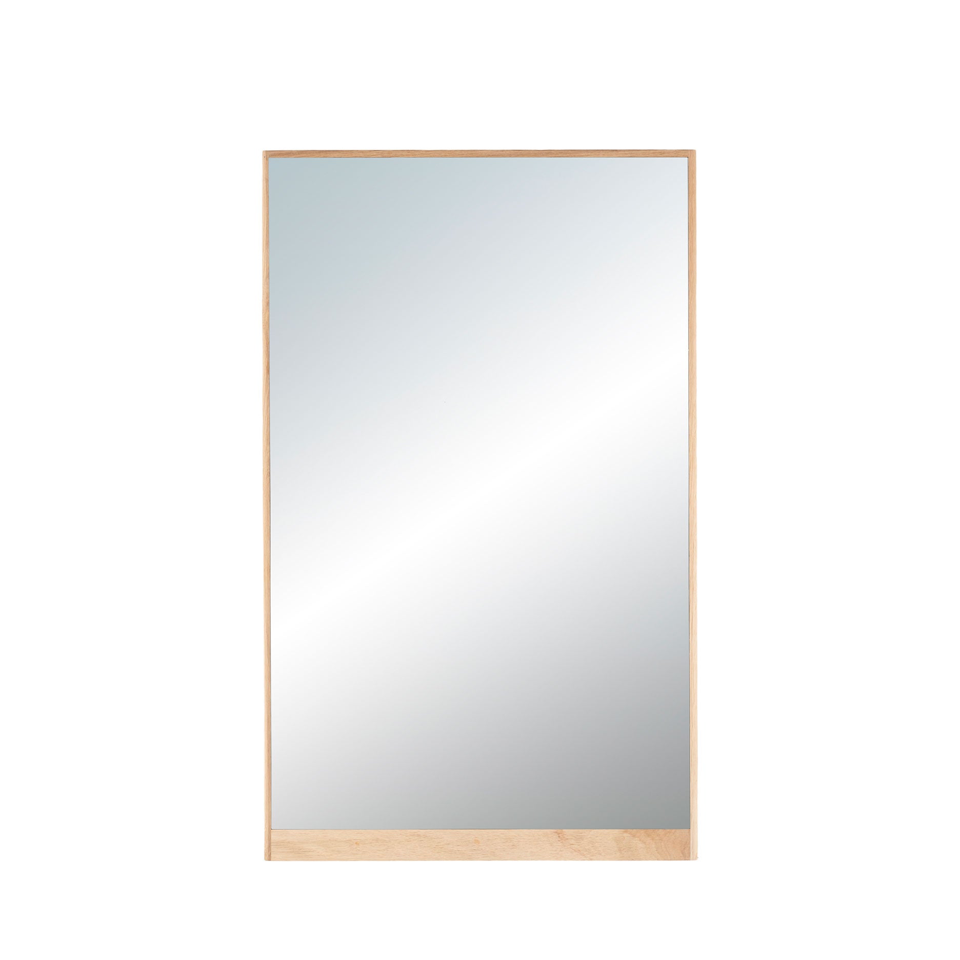 Wood Spiegel H90 – weiß pigmentiert